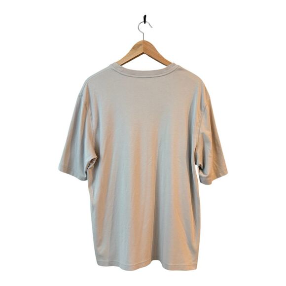 Robert Barakett Beige Tan Pima Cotton Short Sleeve Crew Neck Tee Men's Size XL - Picture 2 of 6